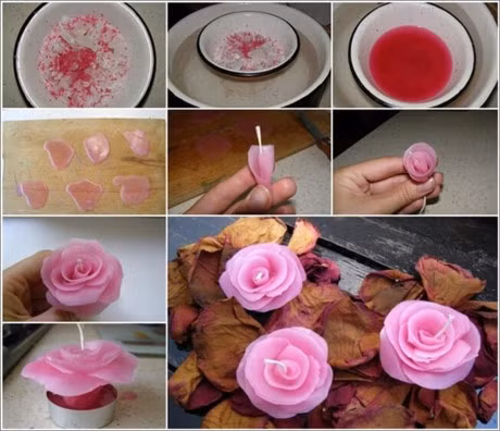 Tu lam hoa hong bang vat dung cu cho to am them xinh xan - Anh 7