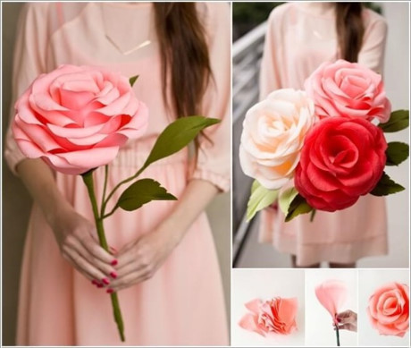 Tự làm hoa hồng bằng vật dụng cũ cho tổ ấm thêm xinh xắn - Ảnh 1 Tu lam hoa hong bang vat dung cu cho to am them xinh xan - Anh 1