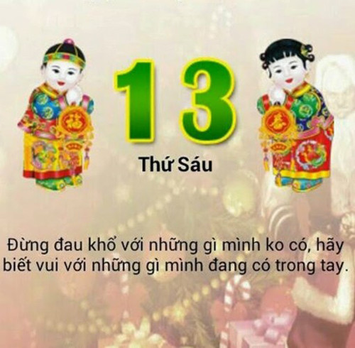 Ảnh chế vui nhộn thứ 6 ngày 13