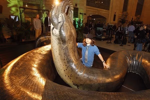 Hình ảnh mô phỏng lại loài trăn Titanoboa