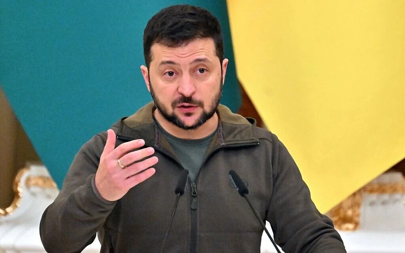 Tổng thống Ukraine Zelensky.