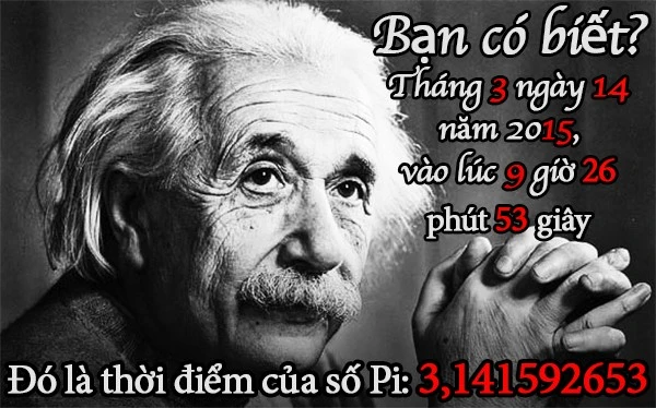 14/03/15: Ngày số Pi trăm năm mới có một lần