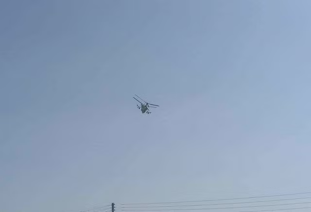 Trực thăng Ka-52 của Nga tuần tra ở Syria.