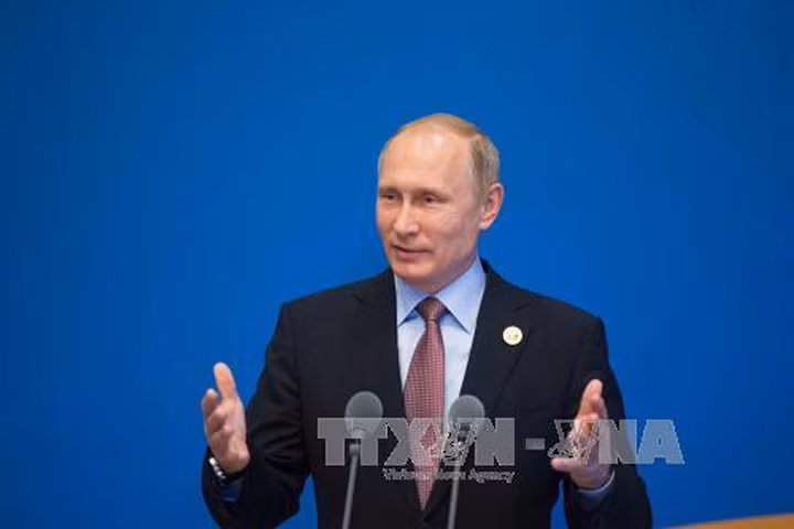 Tổng thống Nga Vladimir Putin giành được sự tin tưởng tuyệt đối của người dân Nga. Ảnh: EPA/TTXVN 