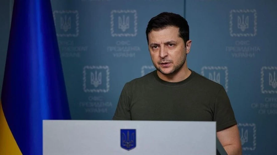 Tổng thống Ukraine Zelensky.