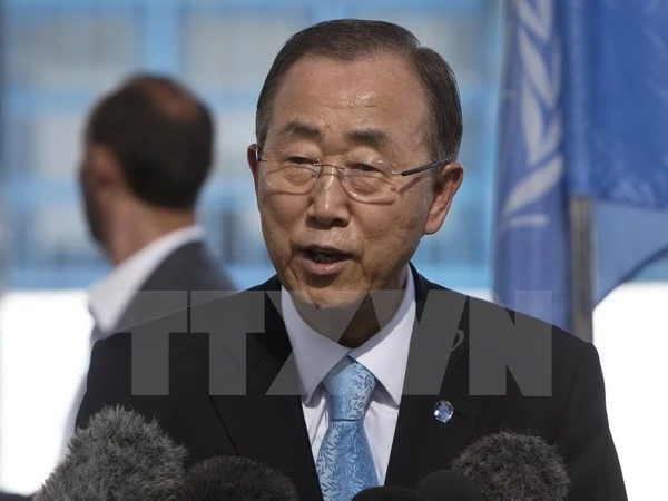 Tổng thư ký Liên hợp quốc Ban Ki-moon. (Ảnh: AFP/TTXVN)