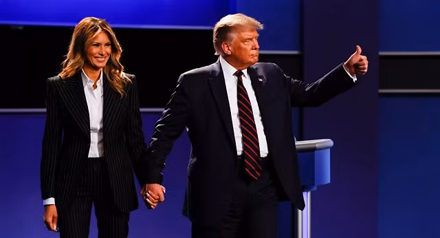 TT Trump và phu nhân Melania.