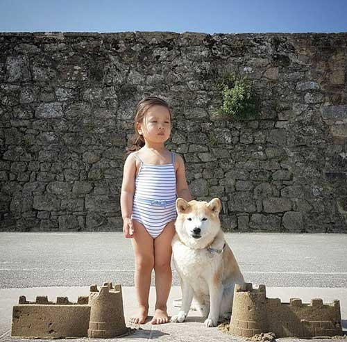 “Tan chảy” với tình bạn của cô bé Pháp 2 tuổi và chó cưng - 10