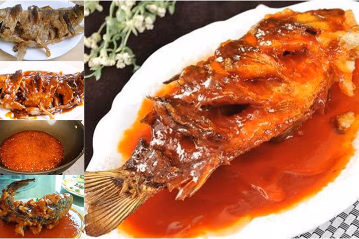 Cá chép sốt chua ngọt hấp dẫn đưa cơm