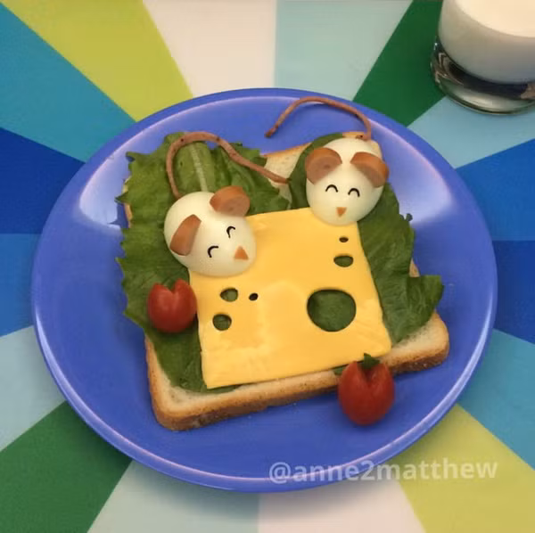 Trang trí món ăn từ trứng