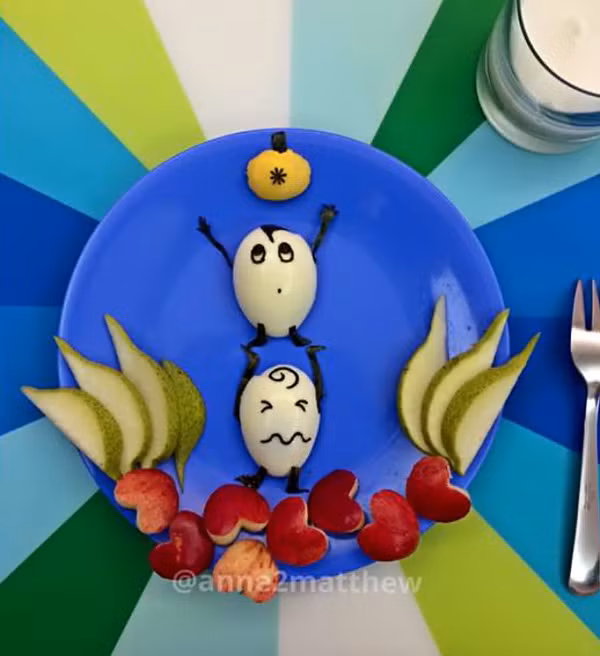 Trang trí món ăn từ trứng