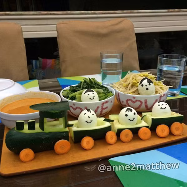 Trang trí món ăn từ trứng