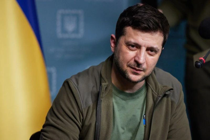 Tổng thống Ukraine Vladimir Zelensky.