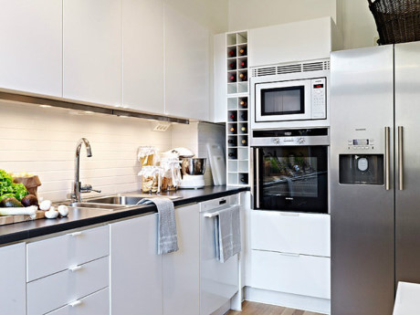 Nội thất cá tính trong căn hộ trắng phong cách Scandinavian rộng 40m2 - Ảnh 6 Noi that ca tinh trong can ho trang phong cach Scandinavian rong 40m2 - Anh 6