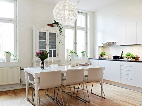 Nội thất cá tính trong căn hộ trắng phong cách Scandinavian rộng 40m2 - Ảnh 5 Noi that ca tinh trong can ho trang phong cach Scandinavian rong 40m2 - Anh 5