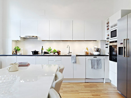 Nội thất cá tính trong căn hộ trắng phong cách Scandinavian rộng 40m2 - Ảnh 7 Noi that ca tinh trong can ho trang phong cach Scandinavian rong 40m2 - Anh 7