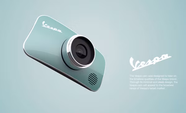 Máy ảnh phong cách xe Vespa 