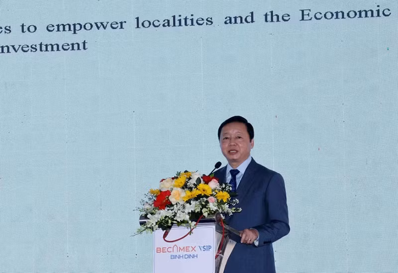 Phó Thủ tướng Trần Hồng Hà phát biểu tại buổi lễ. (Ảnh: Nhan Sáng/TTXVN)