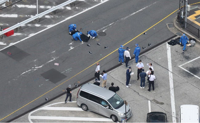 Hiện trường vụ ám sát cựu Thủ tướng Nhật Shinzo Abe.