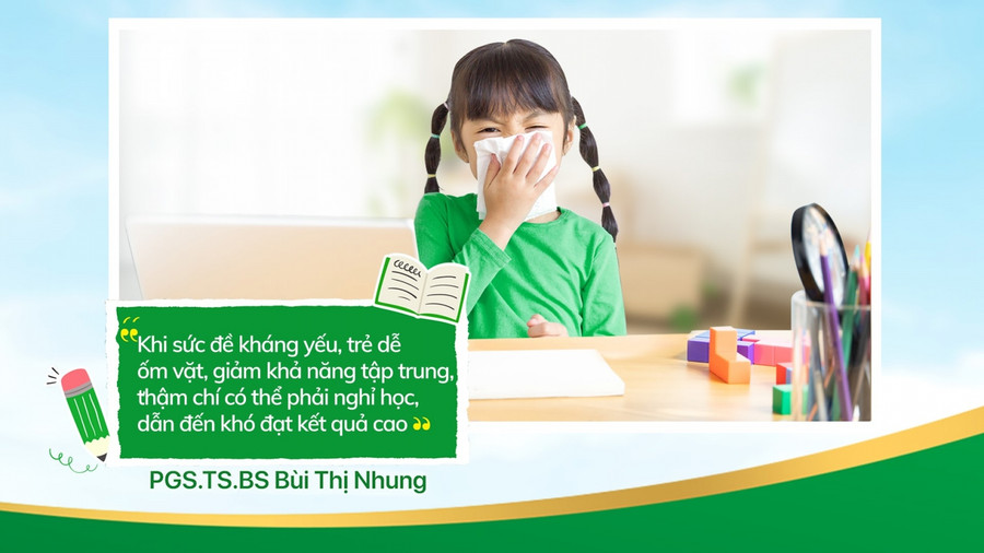 Bệnh vặt là nguyên nhân khiến trẻ gián đoạn việc học.