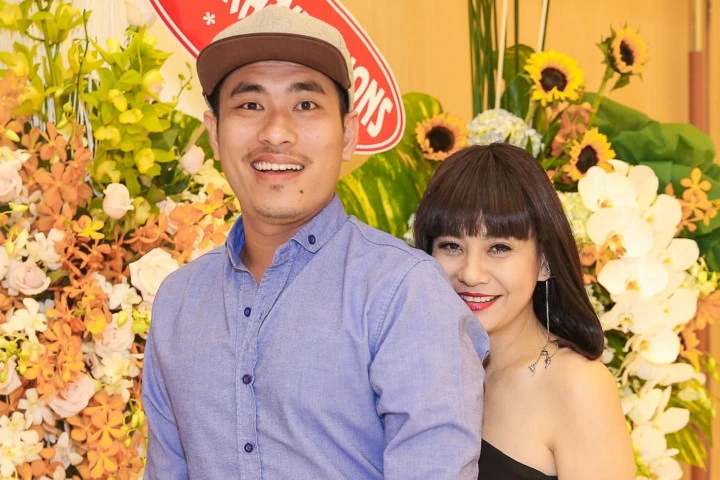 Cát Phượng và bạn trai kém 8 tuổi dự tiệc của Phan Đinh Tùng