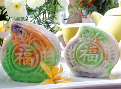 Bánh Trung thu dẻo nhân khoai lang tím - 12