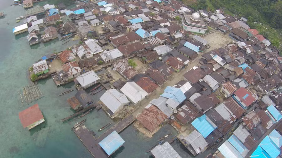 Nhìn từ trên cao.