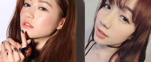 Mie Nguyễn luôn là fan trung thành với phong cách make up trong sáng và tự nhiên của teen girl Hàn Quốc. Mie có vẻ như đã học hỏi phong cách đánh nền căng bóng từ Park Sora – fashion icon nổi tiếng xứ Hàn. nhung-kieu-lam-dep-giong-sao-ngoai-cua-hot-girl-viet-4