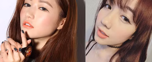 Mie Nguyễn luôn là fan trung thành với phong cách make up trong sáng và tự nhiên của teen girl Hàn Quốc. Mie có vẻ như đã học hỏi phong cách đánh nền căng bóng từ Park Sora – fashion icon nổi tiếng xứ Hàn. nhung-kieu-lam-dep-giong-sao-ngoai-cua-hot-girl-viet-4