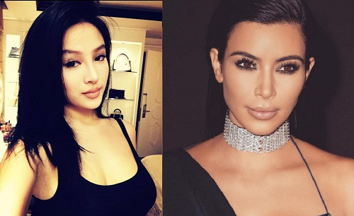 Hot girl Huyền Baby đã có một cuộc lột xác ngoạn mục sau khi sinh con. Cô đi theo vẻ đẹp chuẩn phương Tây: mắt sâu, môi nude dày. Có thể thấy, Huyền Baby đã học hỏi phong cách làm đẹp của chị em nhà Kim Kardashiran. nhung-kieu-lam-dep-giong-sao-ngoai-cua-hot-girl-viet-3