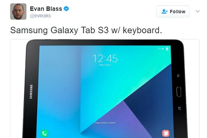 Lộ ảnh báo chí Samsung Galaxy Tab S3