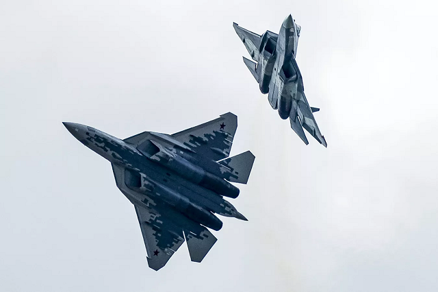 Chiến đấu cơ Su-57 của Nga.