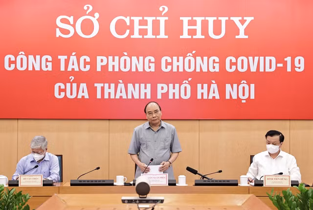 Chủ tịch nước Nguyễn Xuân Phúc yêu cầu Hà Nội cần áp dụng nhiều biện pháp mạnh hơn.