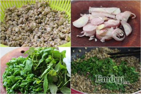 Thực đơn độc thân: Hến xào rau răm, đậu đũa xào hành tím - Ảnh 4 Thuc don doc than: Hen xao rau ram, dau dua xao hanh tim - Anh 4