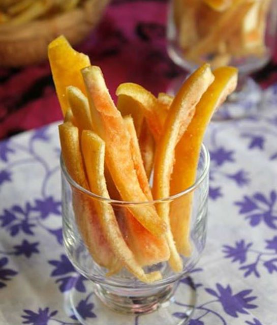 Mứt vỏ bưởi vừa lạ vừa ngon đón Tết - Ảnh 4 Mứt vỏ bưởi vừa lạ vừa ngon đón Tết - Ảnh 4