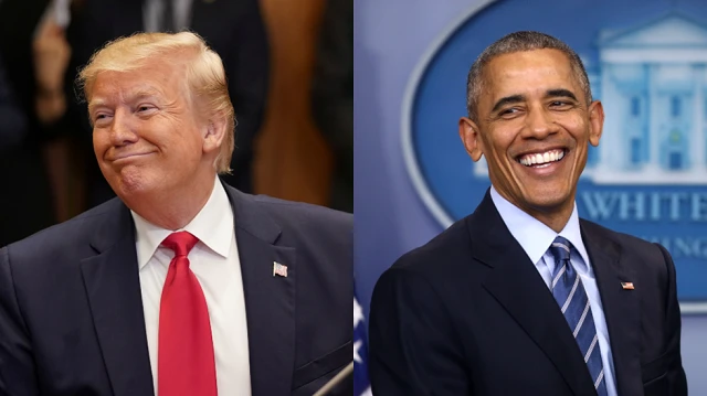 TT Donald Trump và cựu TT Mỹ Barack Obama.