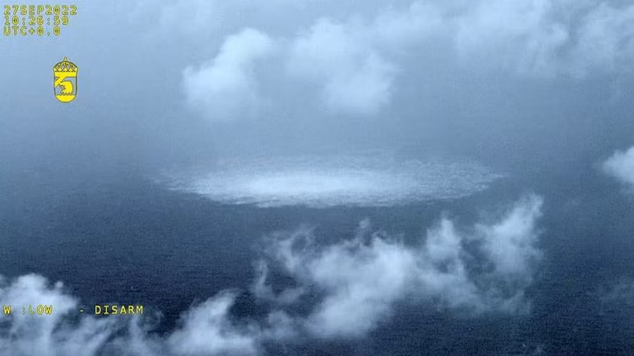 Nơi xảy ra vụ nổ đường ống Nord Stream.