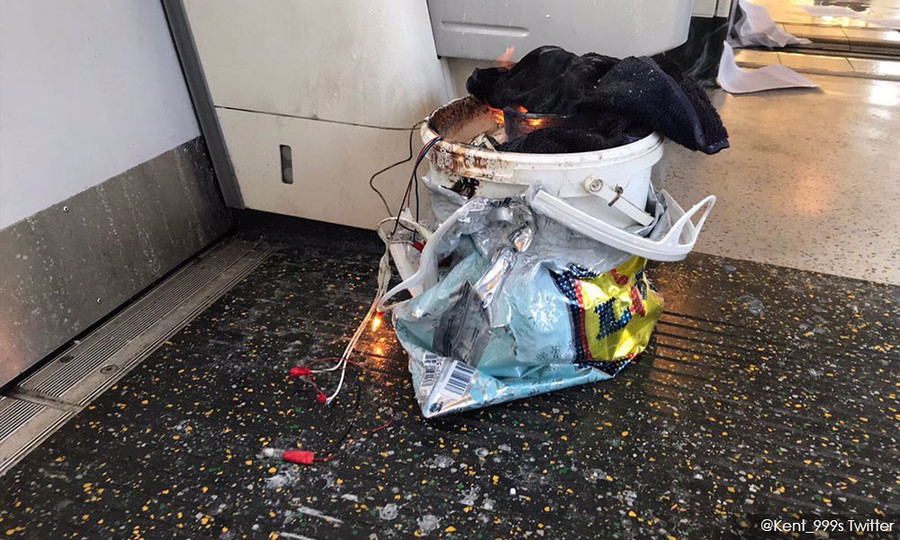 Hình ảnh được lưu truyền trên mạng được cho là chụp tại nơi xảy ra vụ nổ