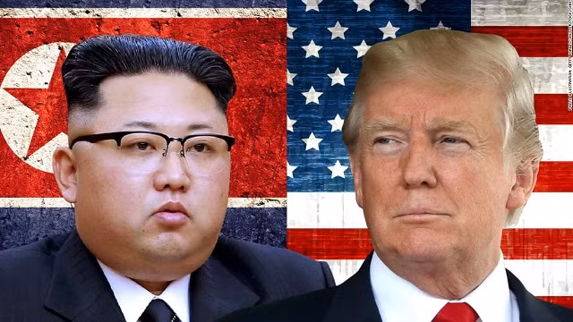 Lãnh đạo Kim Jong-un (trái) và Tổng thống Mỹ Donald Trump. Ảnh: CNN