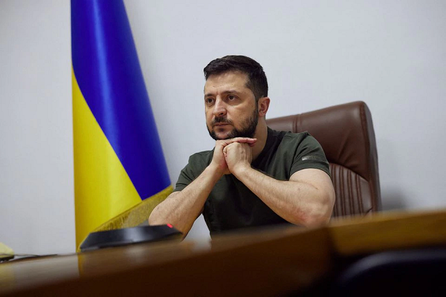 Tổng thống Ukraine Zelensky.