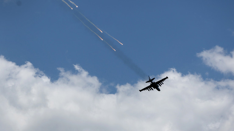 Máy bay Sukhoi Su-25 của Không quân Ukraine. (Ảnh: Scott Olson / Getty Images)