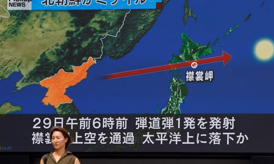 Triều Tiên đã phóng tên lửa bay qua Nhật Bản