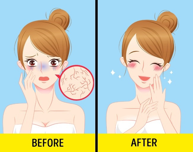 Trước và sau khi uống nước dừa Trước và sau khi uống nước dừa