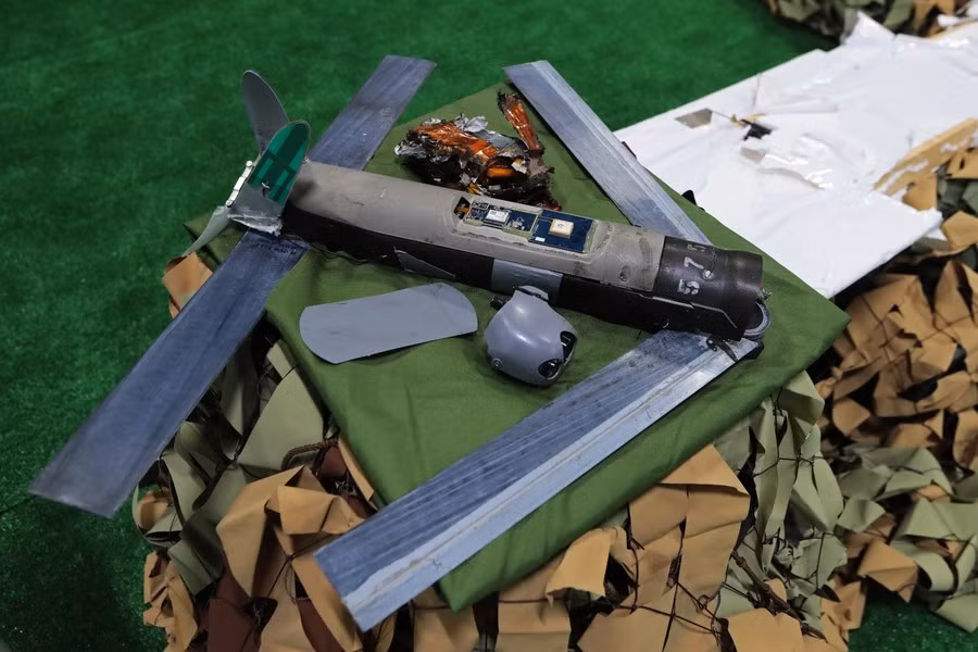 Máy bay không người lái AeroVironment Switchablade hiện đại của Mỹ cũng có mặt ở Syria.