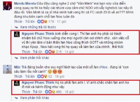 Noo Phuoc Thinh len tieng ve 