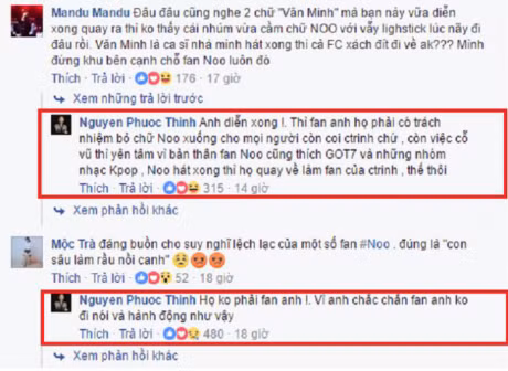 Noo Phuoc Thinh len tieng ve 