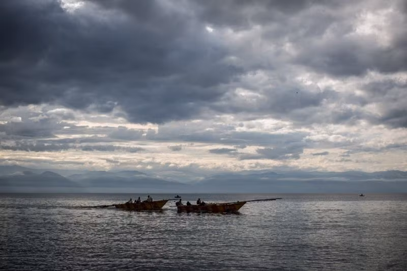 Hình ảnh hồ Tanganyika ở Congo