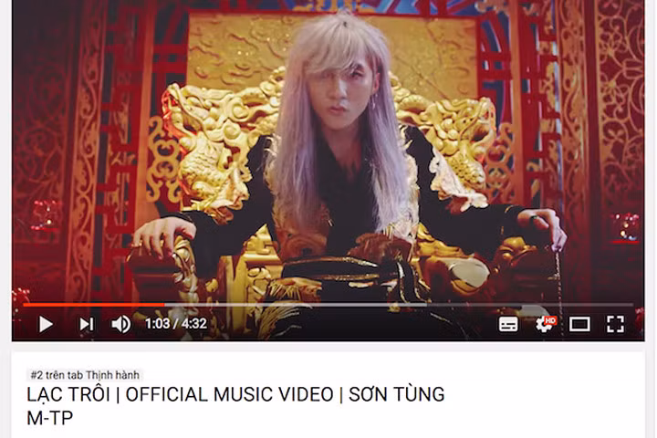 "Lạc Trôi" của Sơn Tùng M-TP cán mốc 40 triệu view sau 2 tuần