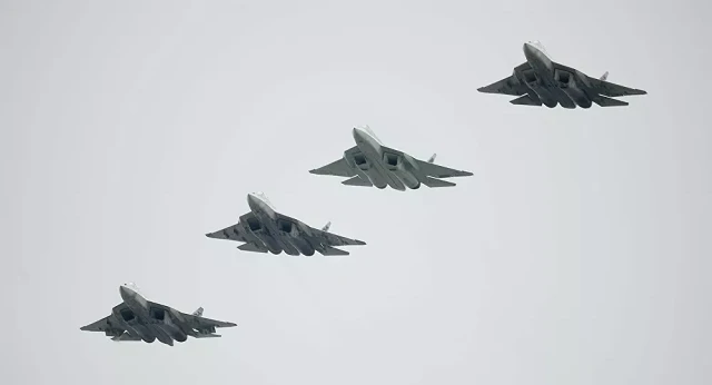 Chiến đấu cơ Su-57 của Nga.