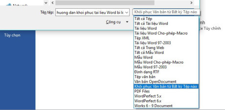 Hướng dẫn khôi phục file Word 2016 bị lỗi - Ảnh 7 Huong dan khoi phuc file Word 2016 bi loi - Anh 7